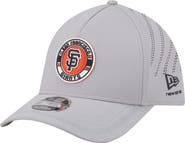 New Era Men's New Era Gray San Francisco Giants Patch 39THIRTY A-Frame M-Crown Perforated Flex Hat