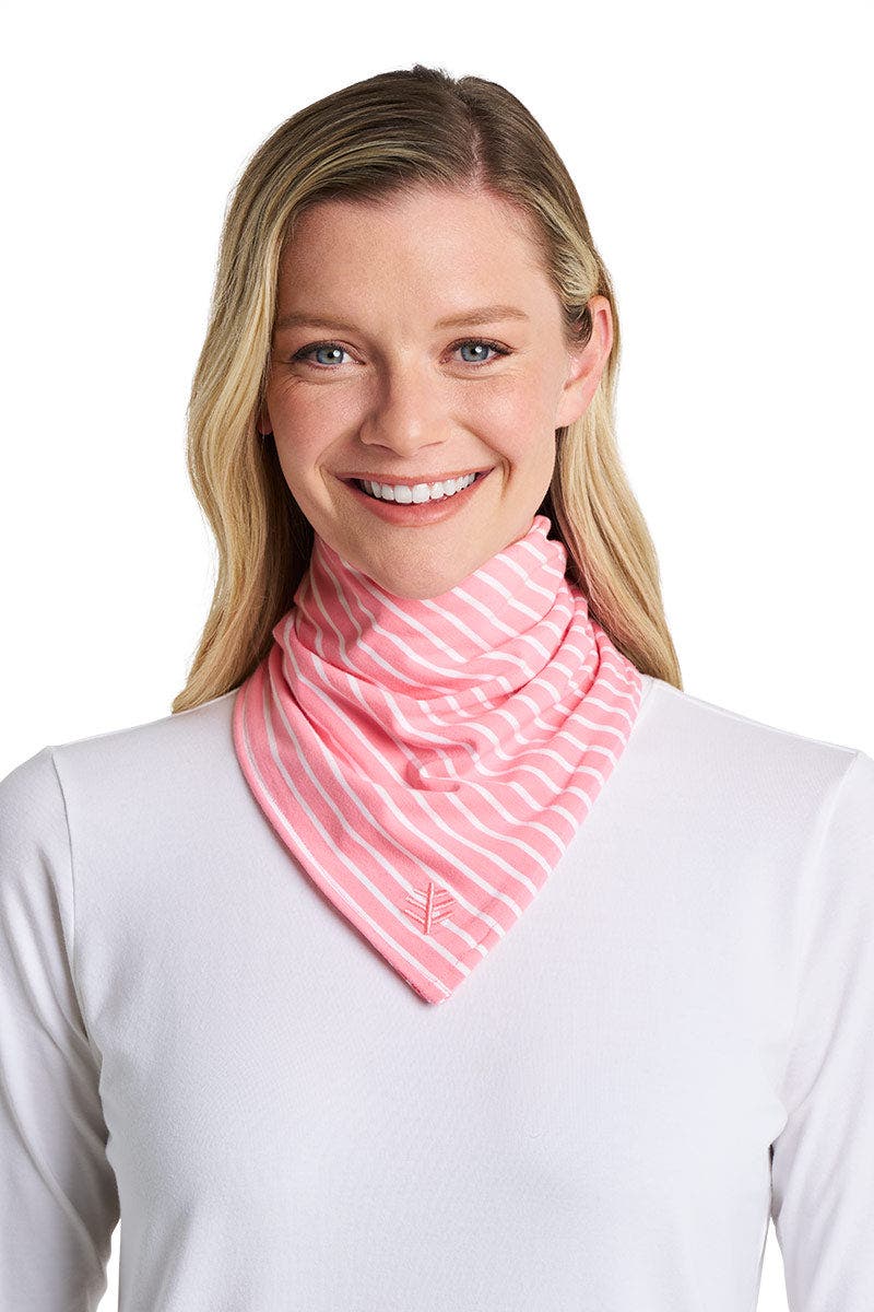 Flamingo Pink/White Stripe