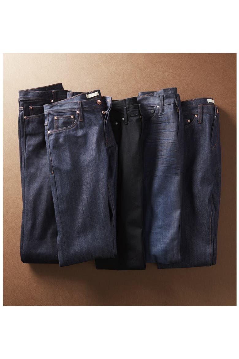 UB101 Skinny Fit Raw Selvedge Jeans, Alternate, color, INDIGO