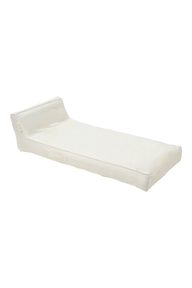 Luxe Lounger Casa Cream Inflatable Pool Float, Main, color, CREAM