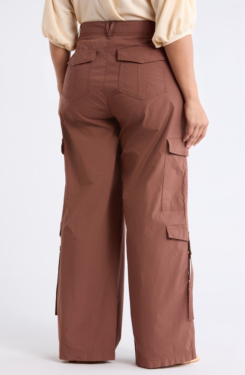Wit & Wisdom Skyrise High Rise Wide Leg Pants, Alternate, color, Mocha