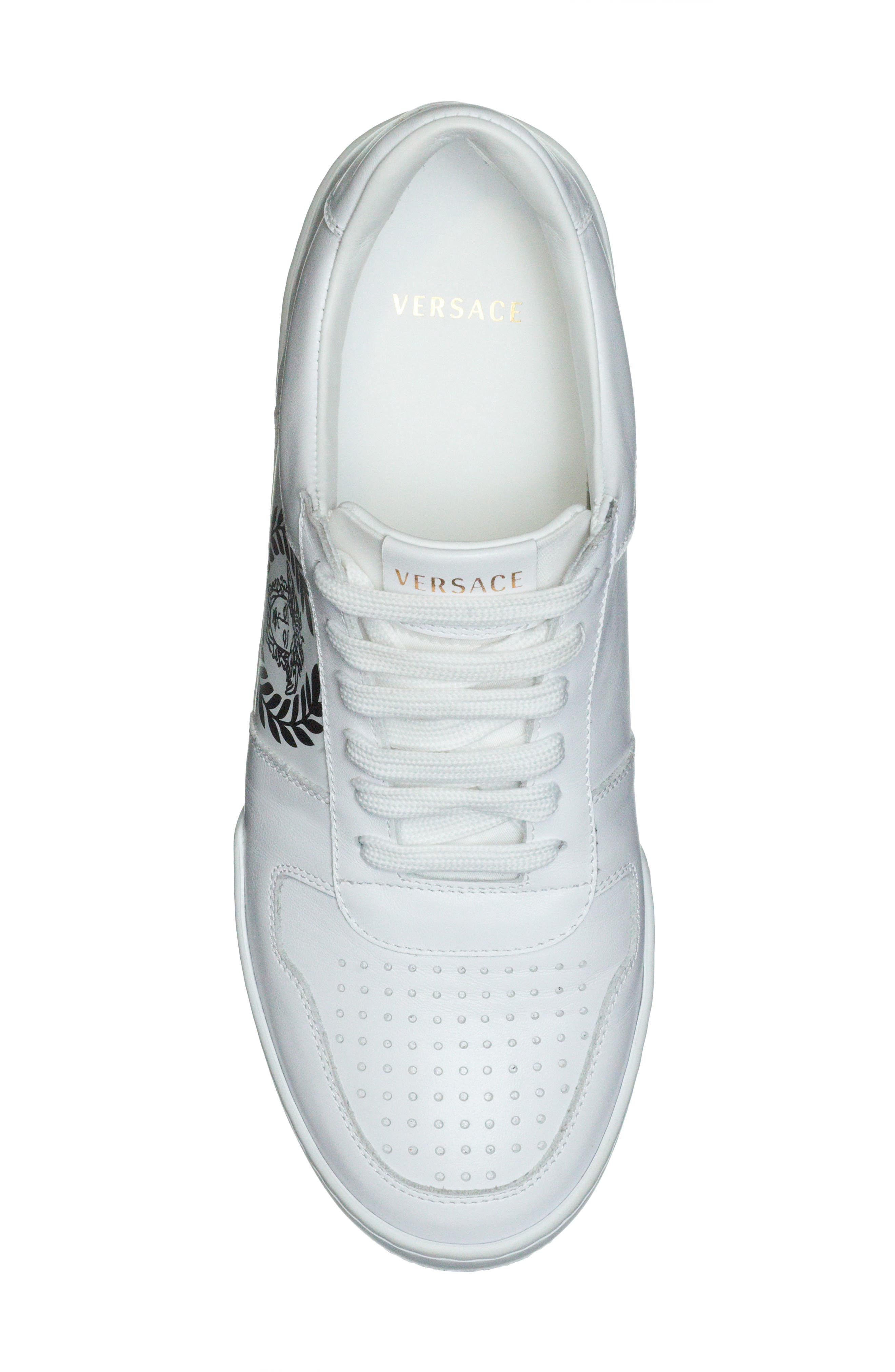 Versace Logo Sneaker, Alternate, color, 