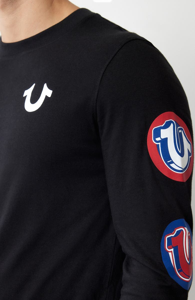 True Religion Pop Long Sleeve Graphic T-Shirt, Alternate, color,