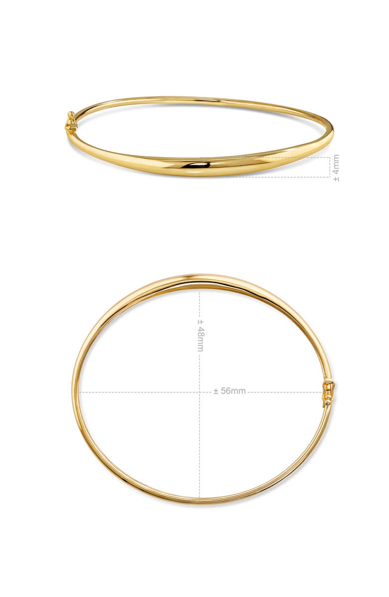 DEVATA Dome Bangle Bracelet in 14K Gold, Alternate, color, Yellow Gold