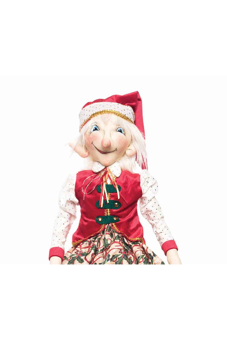 Erica Joe Spencer Gathered Traditions Figurine, Alternate, color, Red