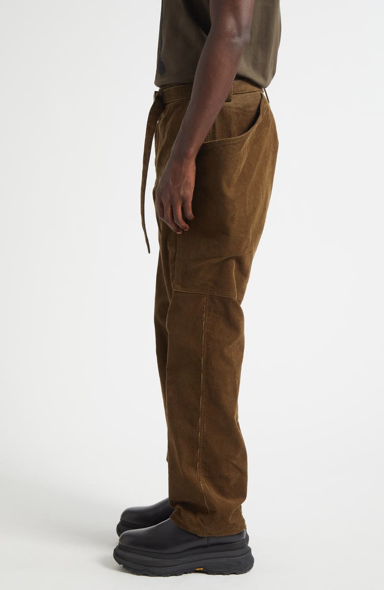 Sacai Corduroy Belted Pants, Alternate, color, Khaki