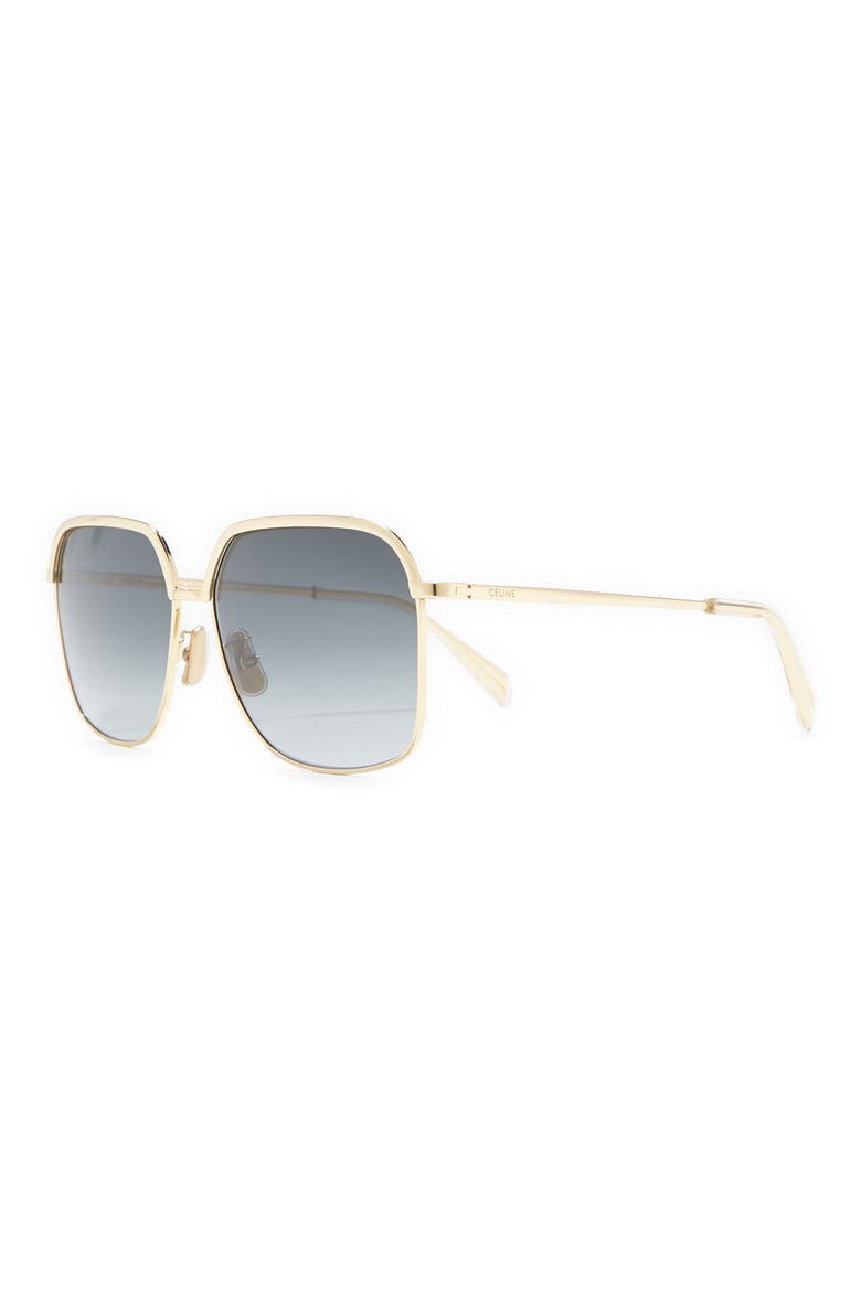 56mm Square Sunglasses, Alternate, color, SHINY ENDURA GOLD GRADIENT