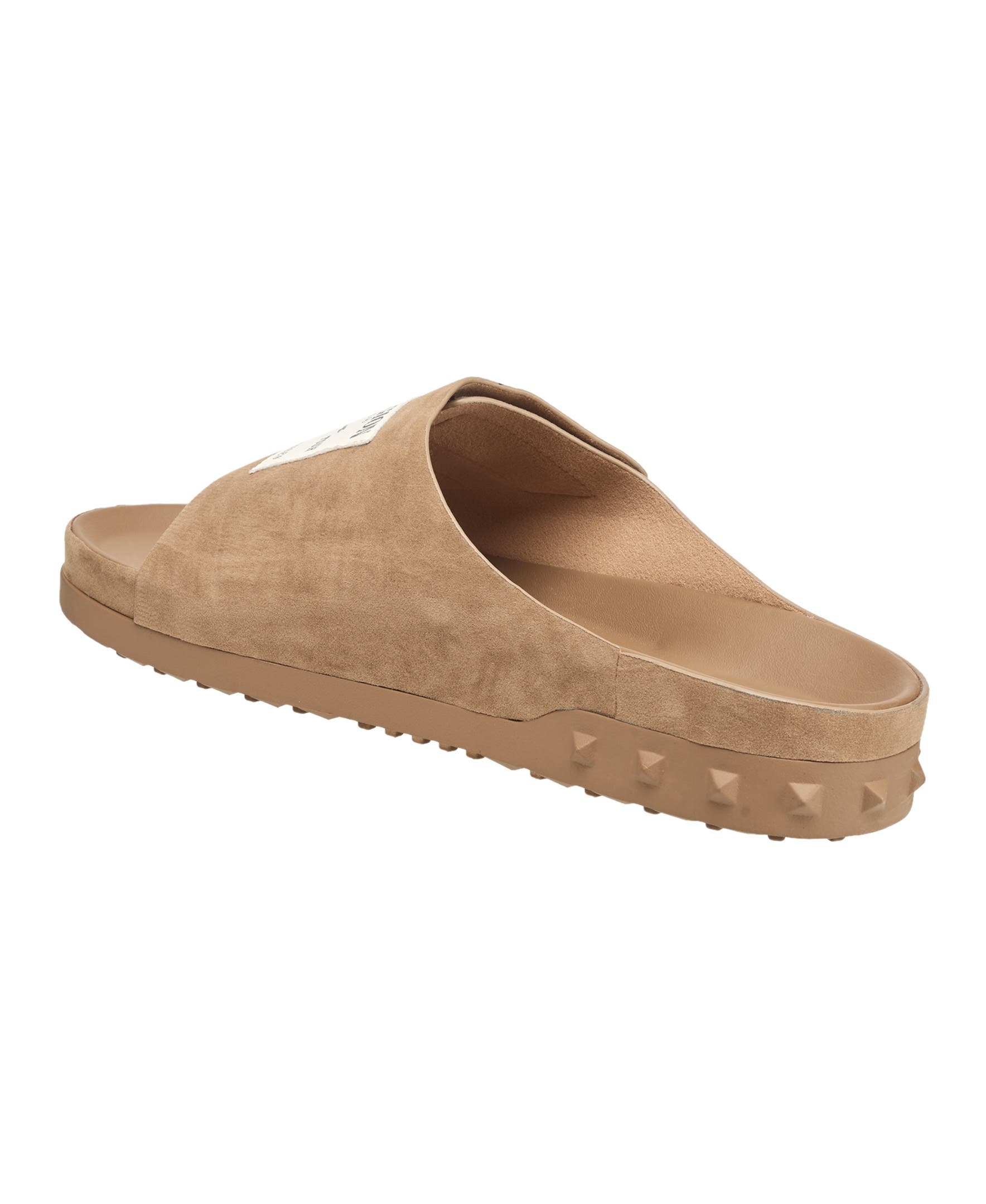 Cudi Velcro Strap SRS Logo Patch Sandal, Alternate, color, TAUPE