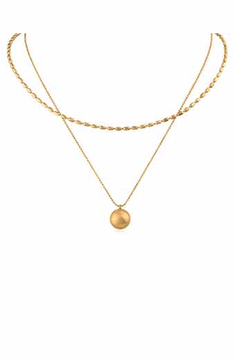 Layered Ball Pendant Necklace