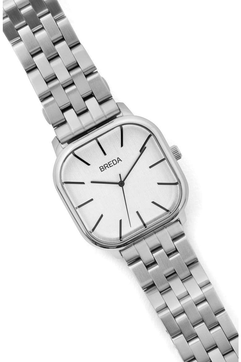 Visser Bracelet Watch, 35mm, Alternate, color, SILVER/ SILVER/ SILVER