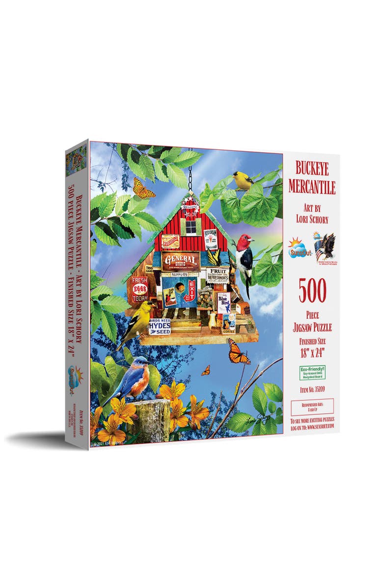 Buckeye Mercantile 500 piece Jigsaw Puzzle for Adults, Main, color, Multicolor