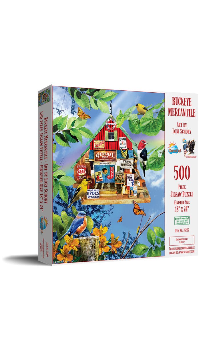 Sunsout Buckeye Mercantile 500 piece Jigsaw Puzzle for Adults, Main, color, Multicolor