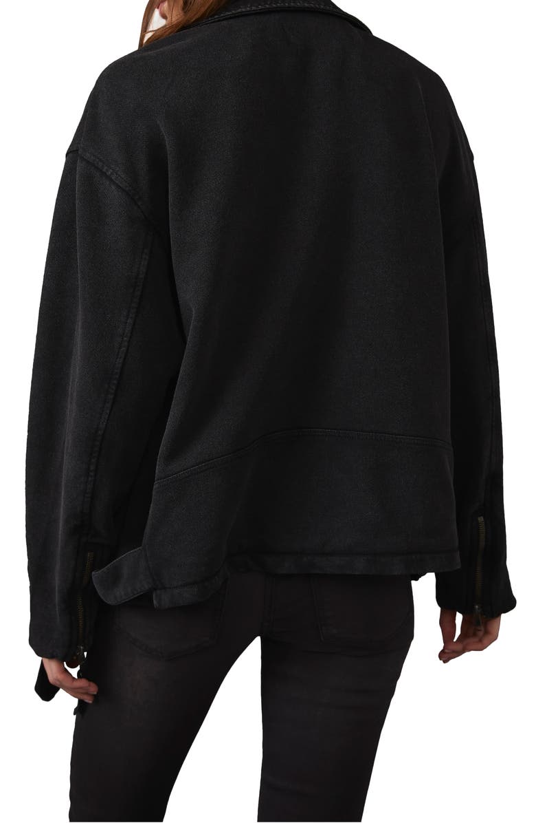 Free People Rebel Rebel Cotton Moto Jacket, Alternate, color,
