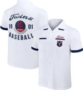 Darius Rucker Collection by Fanatics Men's Darius Rucker Collection by Fanatics  White Minnesota Twins Bowling Button-Up Shirt