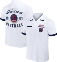 Darius Rucker Collection by Fanatics Men's Darius Rucker Collection by Fanatics  White Minnesota Twins Bowling Button-Up Shirt