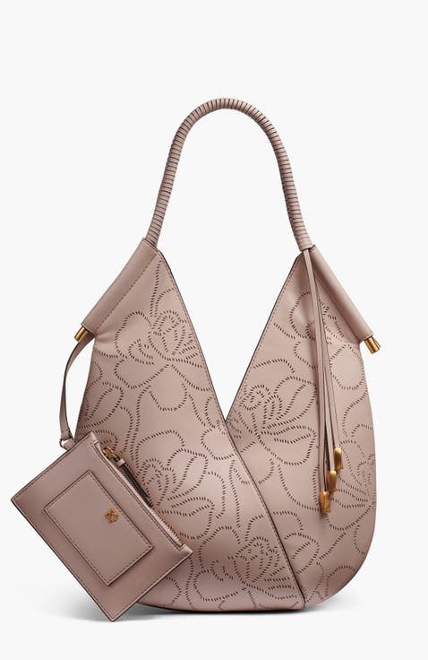 Baldwin Floral Perf Mini Shoulder