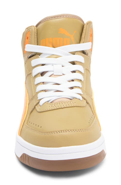 Puma Rebound Joy Sneaker In Prairie Tan-ginger Tea-white