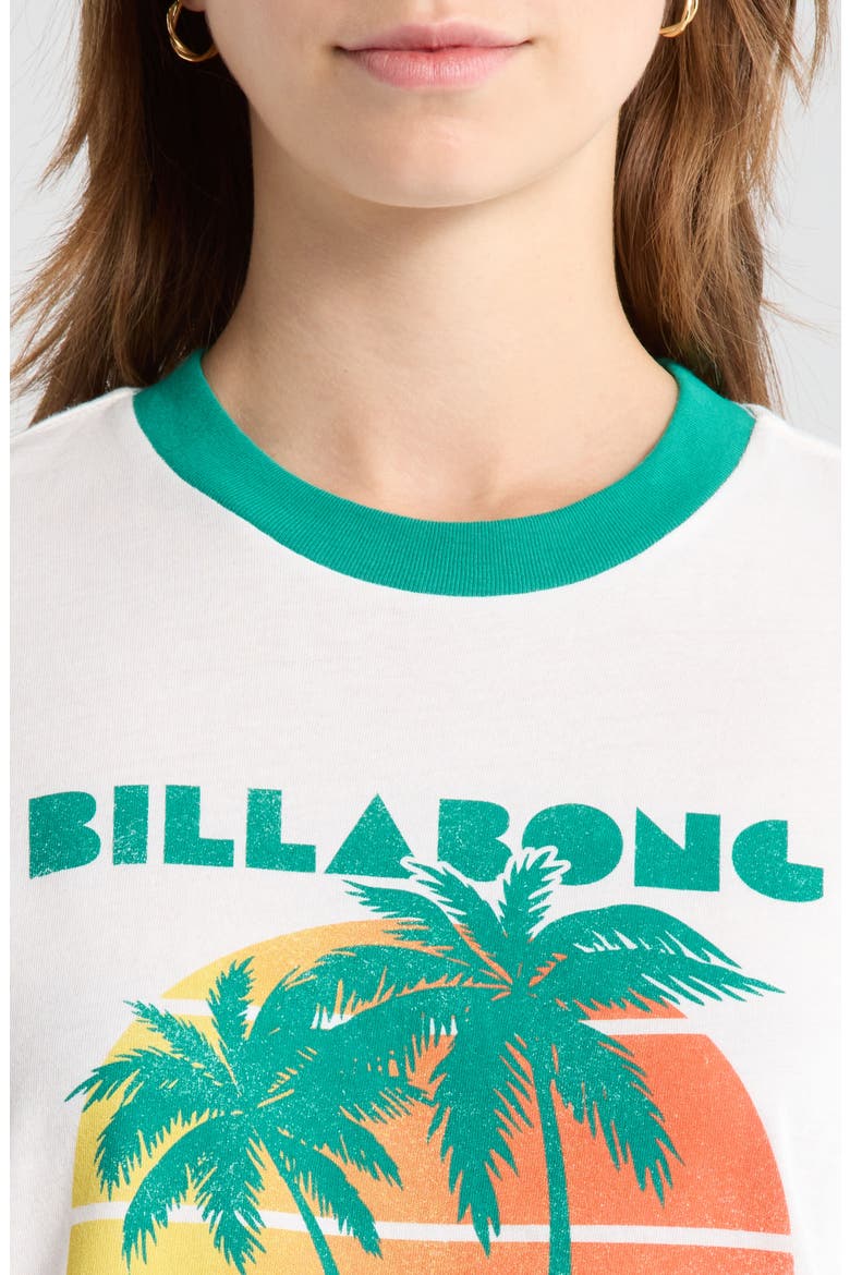 My Beach Club Graphic Ringer T-Shirt, Alternate, color, SALT CRYSTAL