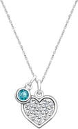 Tiny Blessings Sterling Silver Oh So Loved Birthstone 12-14" Necklace