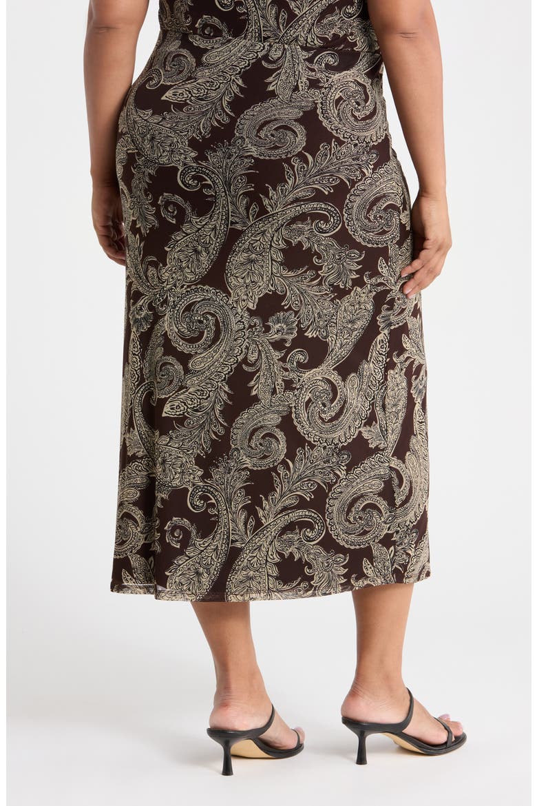On the Way Midi Skirt, Alternate, color, BAILEY CHIP BROWN