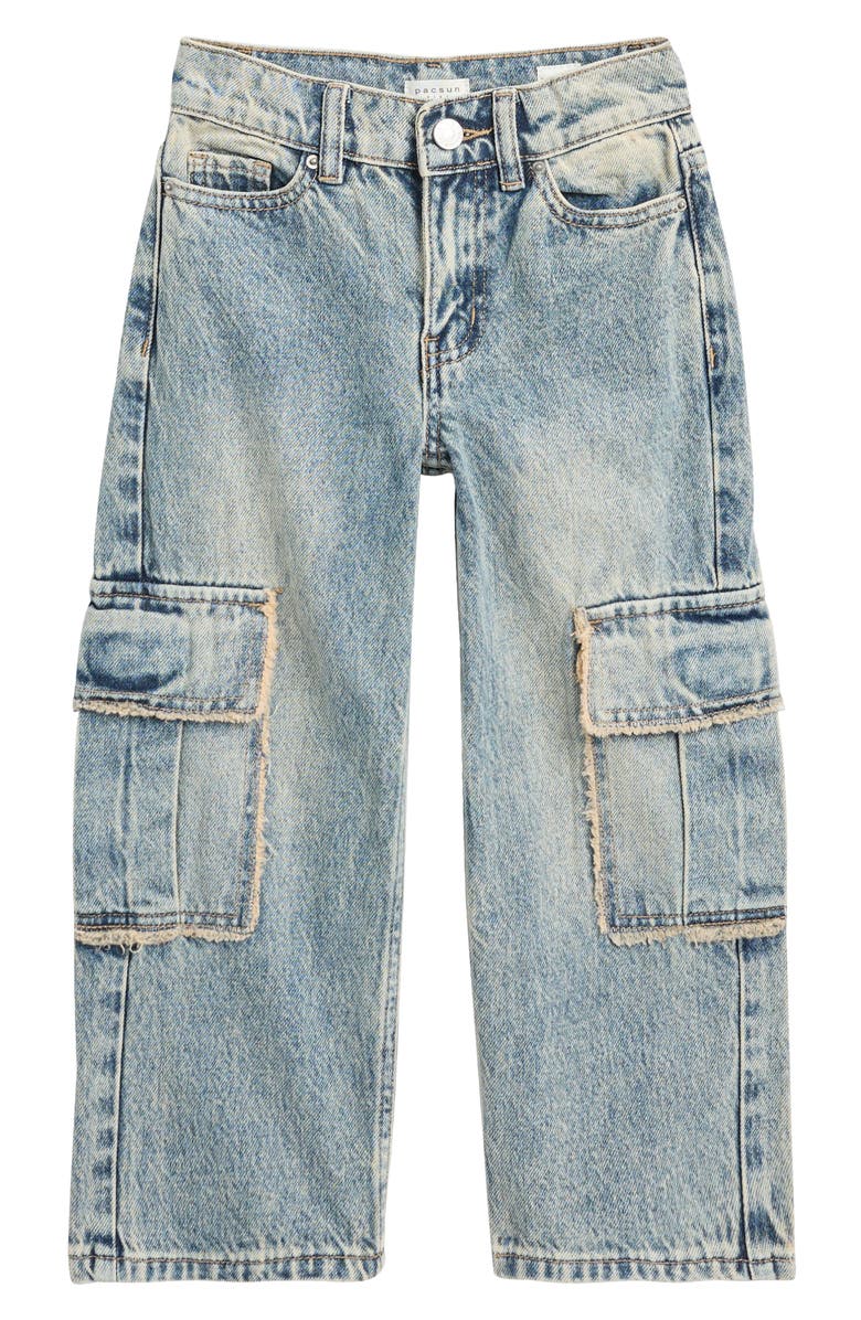 PacSun Kids' Myles Baggy Cargo Jeans, Main, color, 