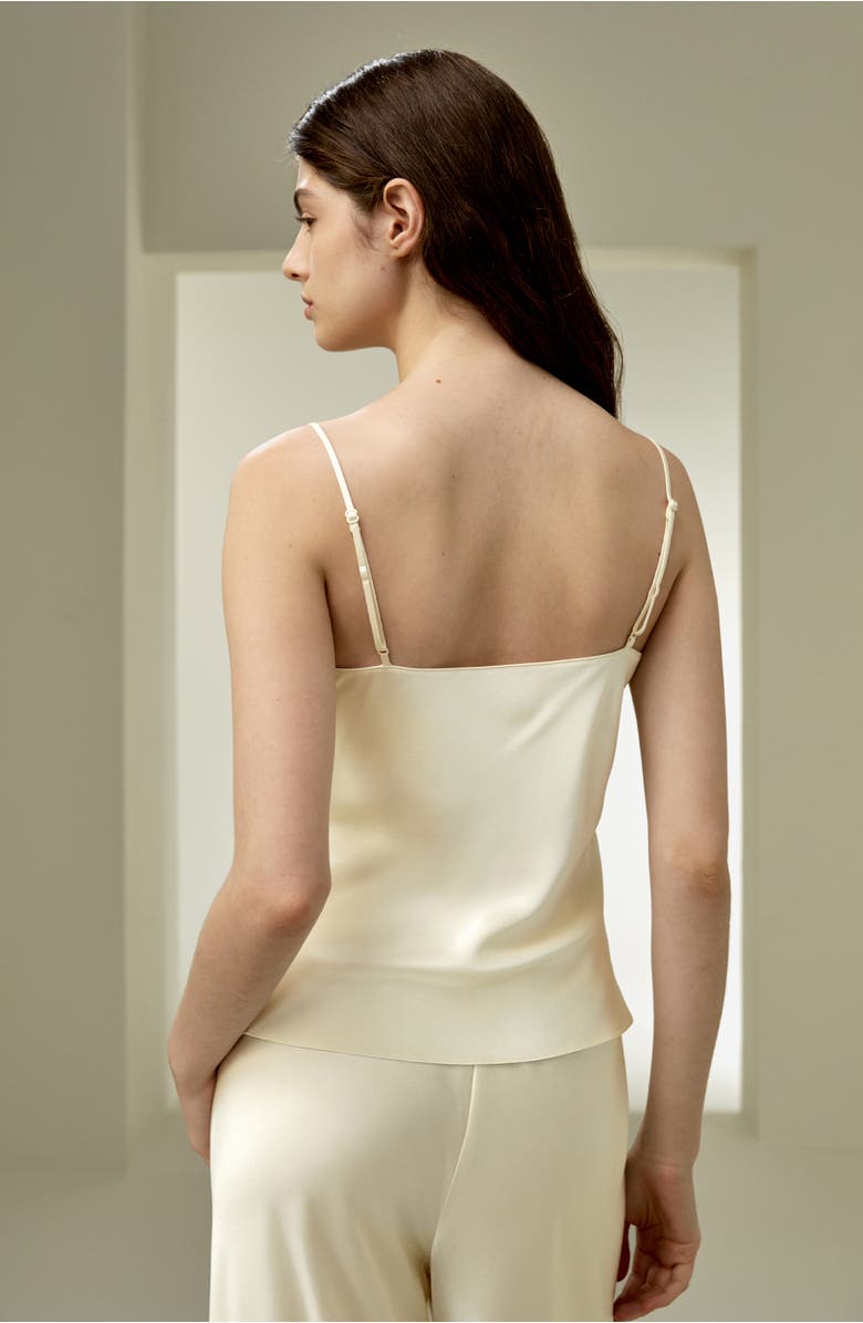 Lilysilk Double-Faced Silk Charmeuse Camisole, Alternate, color, Lily White