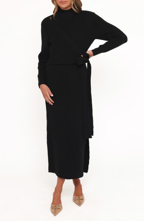 Petal And Pup Petal & Pup Aerin Long Sleeve Knit Dress In Animal Print