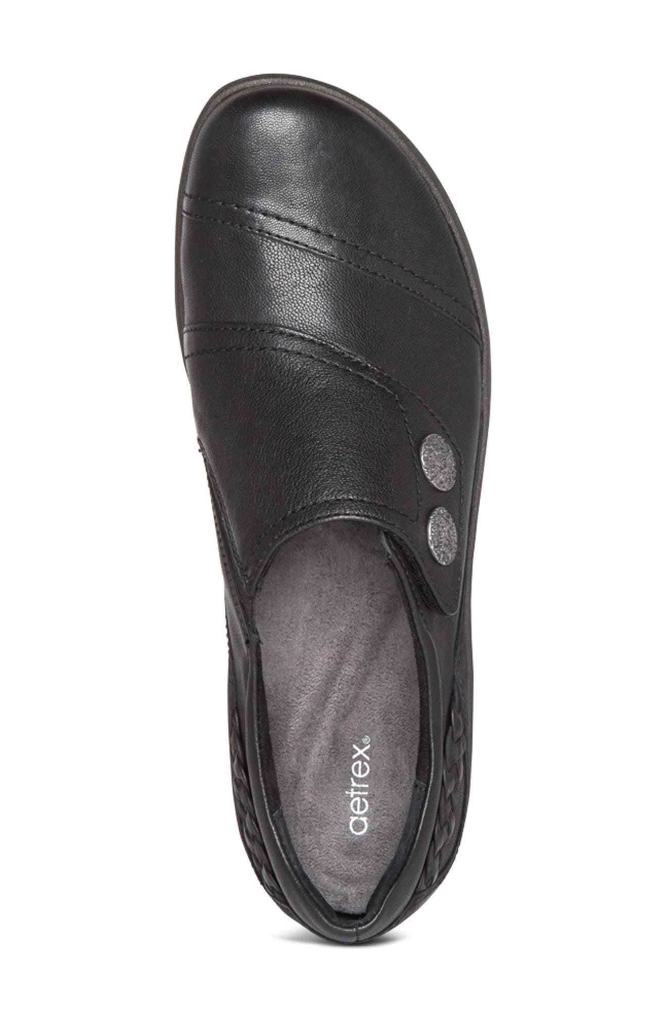 Aetrex Karina Monk Strap Flat, Alternate, color, 