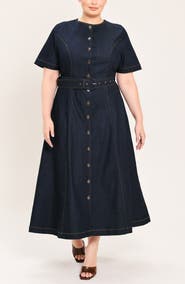 FREEMARKET Denim Midi Dress