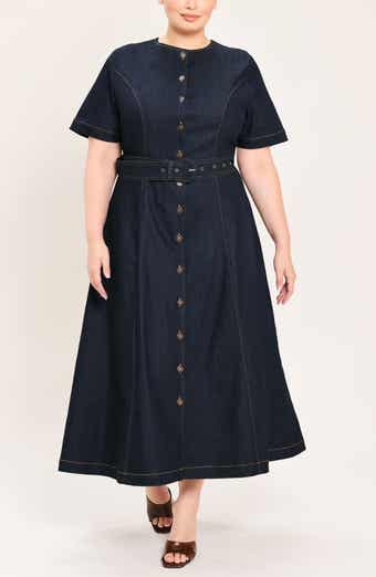 Denim Midi Dress