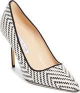 Manolo Blahnik BB Pointed Toe Raffia Pump