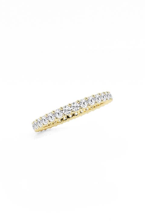 Round Cut Lab Created Diamond Infinity Ring - 1.0 ctw.
