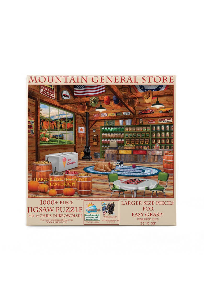 Mountain General Store 1000 piece Jigsaw Puzzle for Adults Large Pieces, Alternate, color, Multicolor