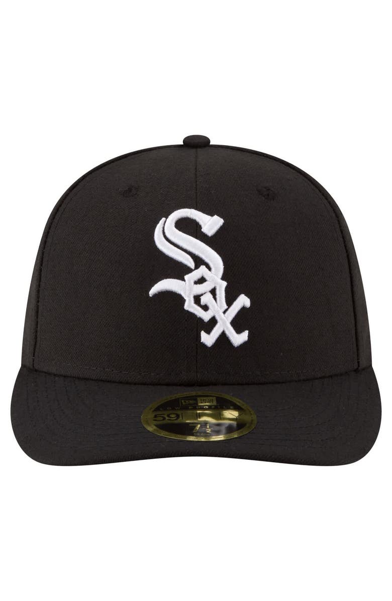 New Era Men's New Era  Black Chicago White Sox 125th Anniversary Low Profile 59FIFTY Fitted Hat, Alternate, color, Black