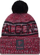 New Era Men's New Era Red Atlanta Falcons 2025 Sideline Cold Weather Cuffed Knit Hat with Pom