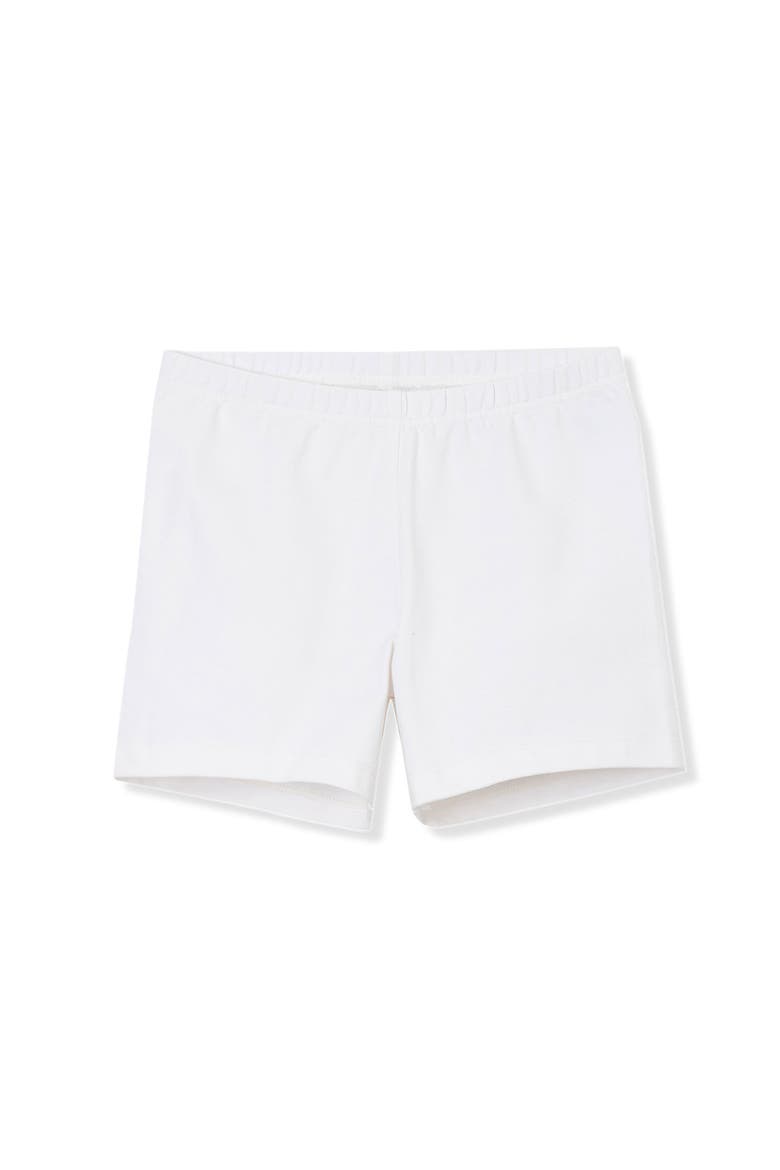 Girls Tough Cotton Cartwheel Shorts, Main, color, Bright White