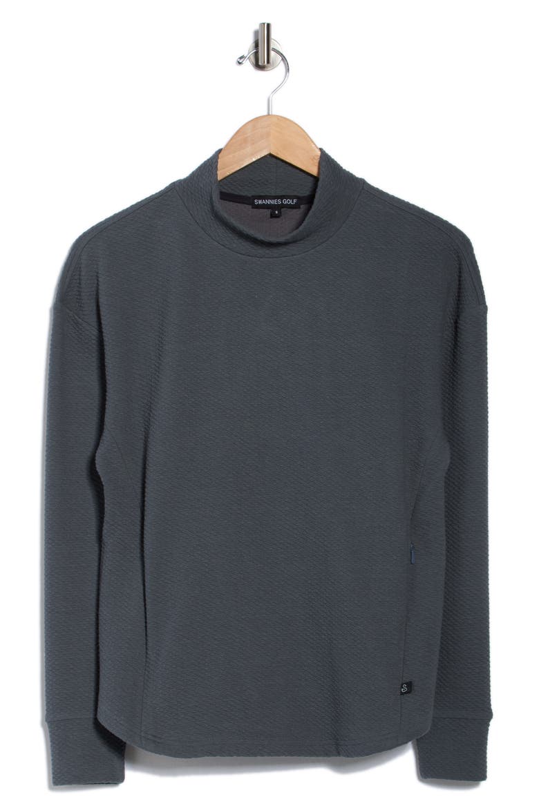 Paige Mock Neck Knit Top, Alternate, color, GPAPHITE
