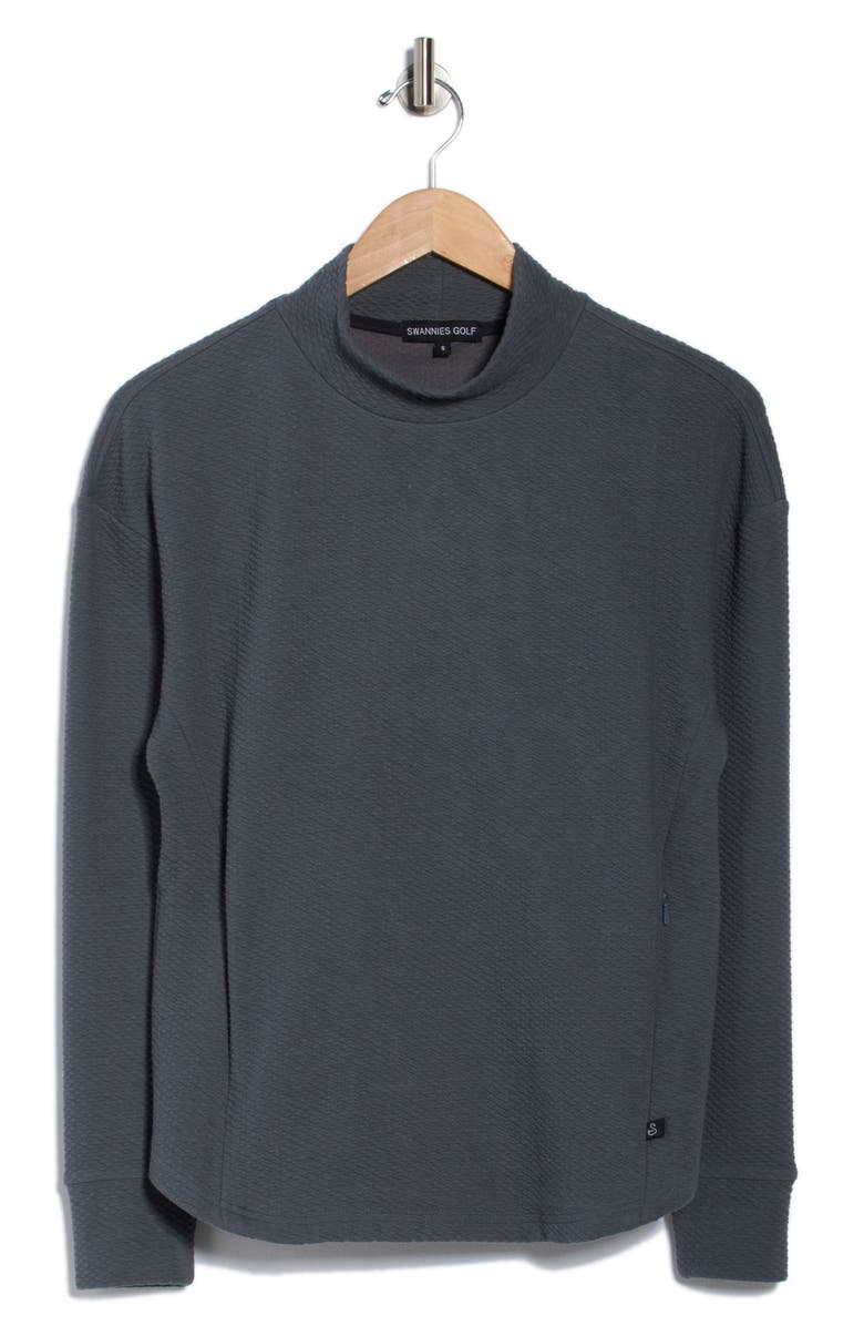 Swannies Paige Mock Neck Knit Top, Alternate, color, Gpaphite