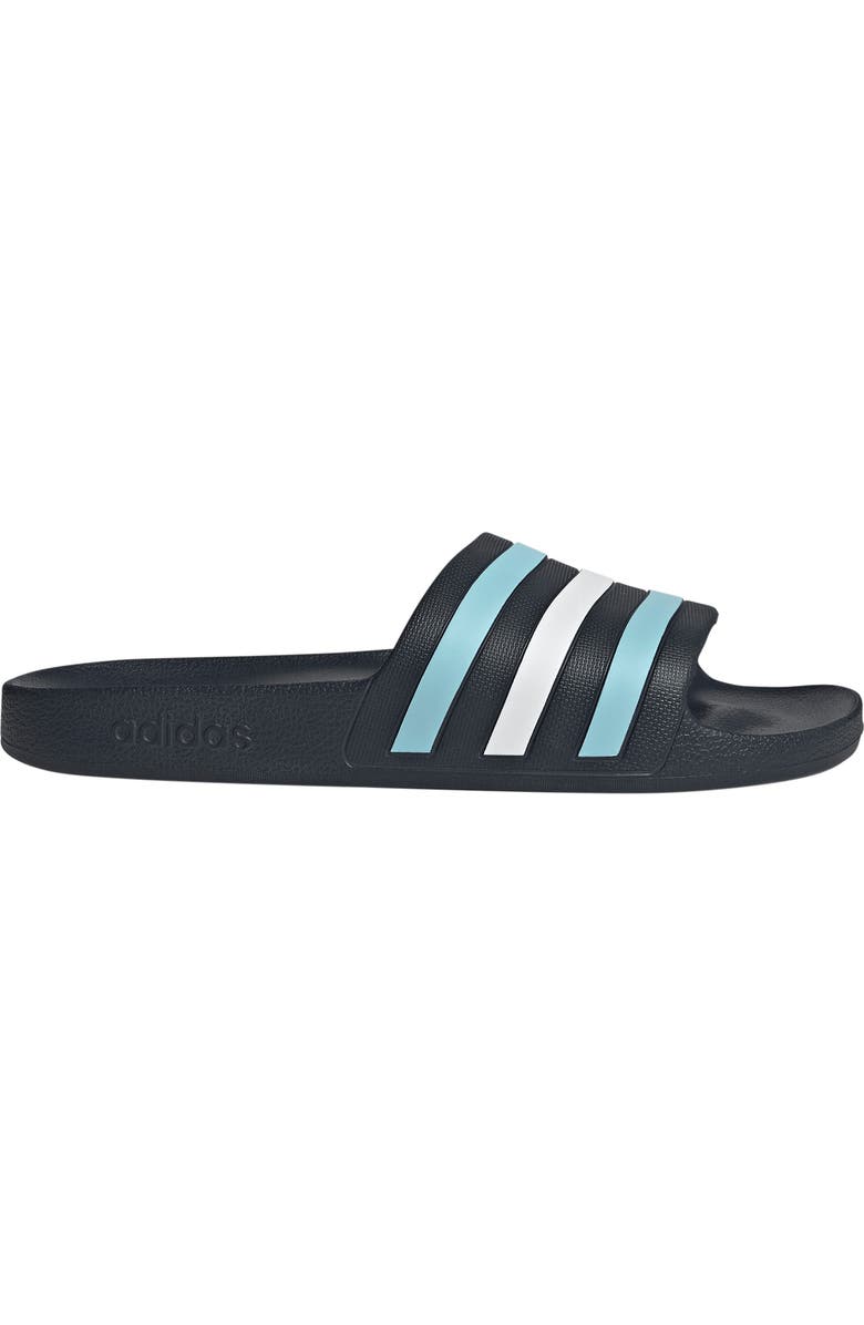 adidas Adilette Slide Sandal, Alternate, color, Night Navy/ Icey Blue/ White