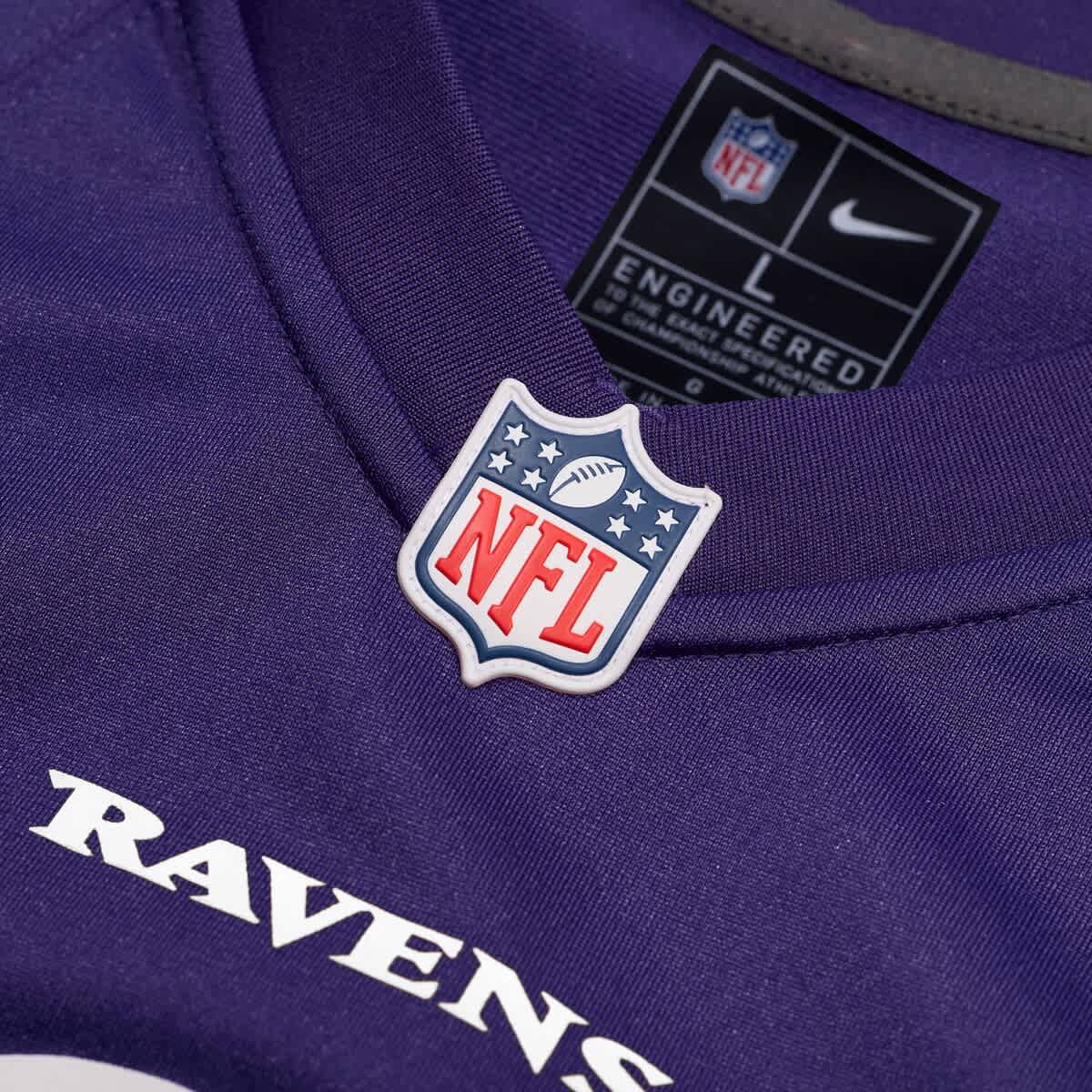 men's baltimore ravens lamar jackson nike purple game jersey
