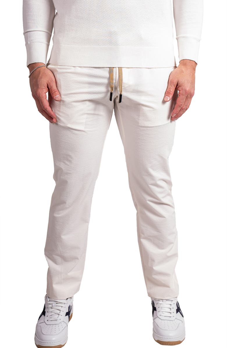 Maceoo Resistance1031off White Drawstring Pants, Main, color, White