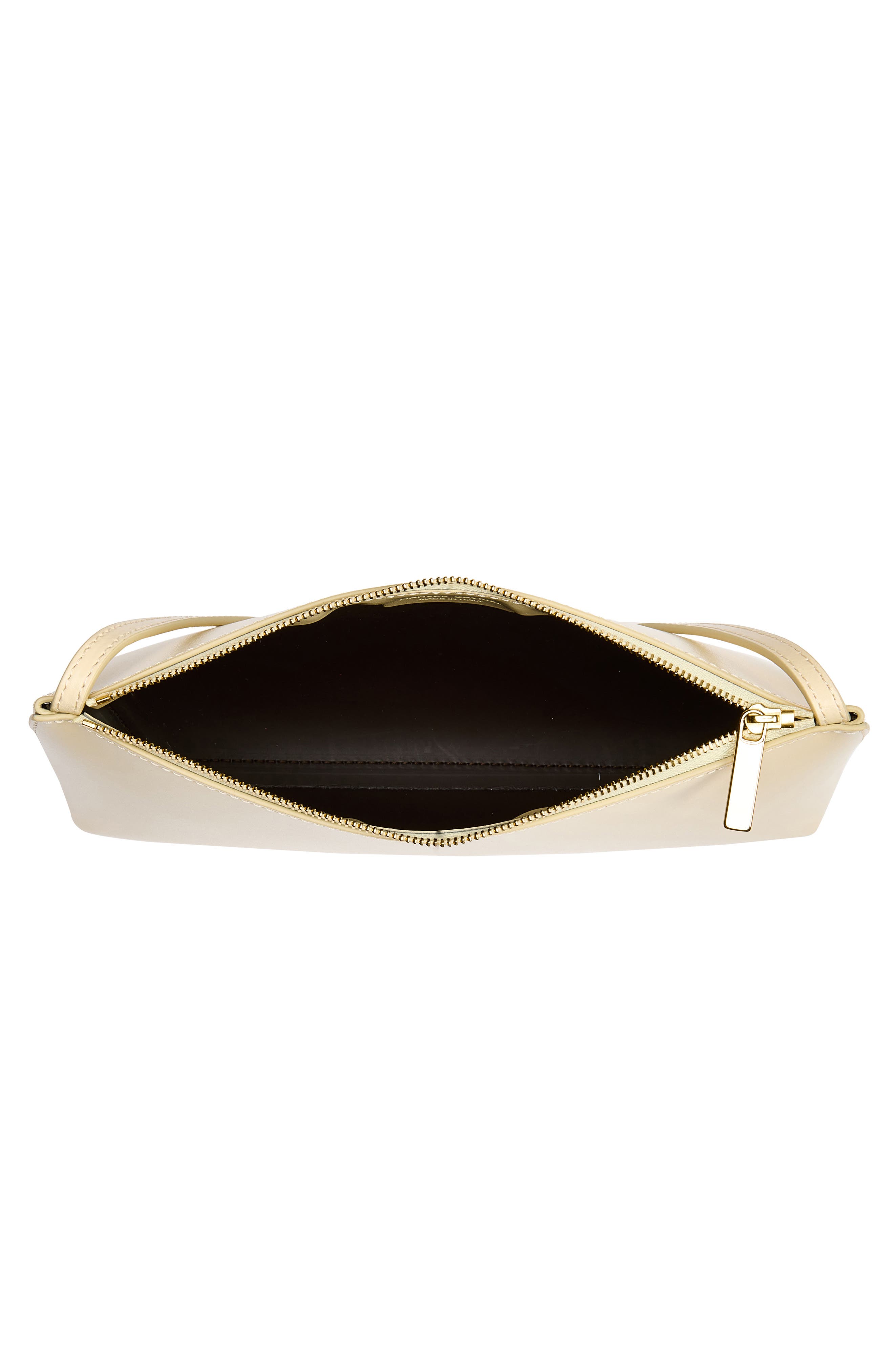Gaia Leather Shoulder Bag, Alternate, color, CREMA/ EBONY