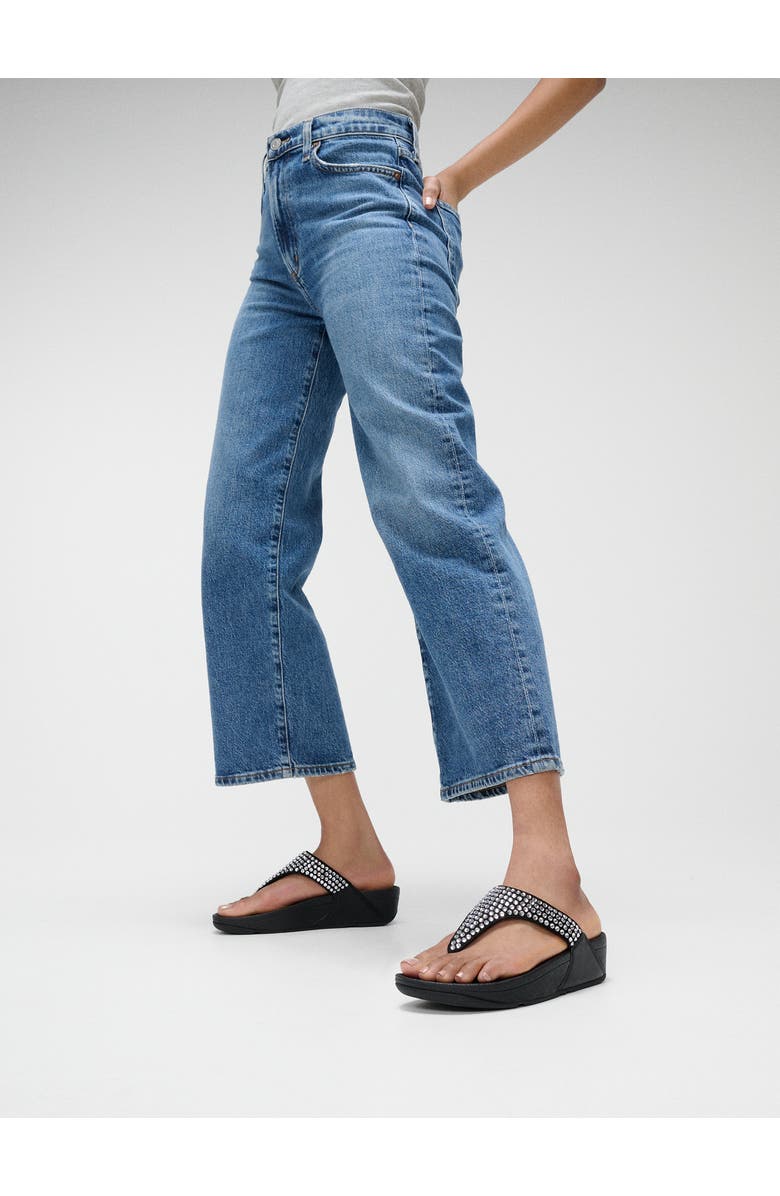 FitFlop Lulu Maxi-crystal toe-post sandals, Alternate, color, Black