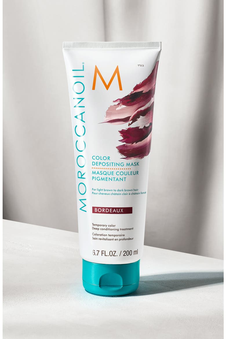 Color Depositing Mask Temporary Color Deep Conditioning Treatment, Alternate, color, BORDEAUX