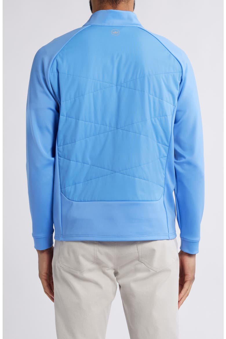 Merge Water Resistant Hybrid Jacket, Alternate, color, BLUE SEA