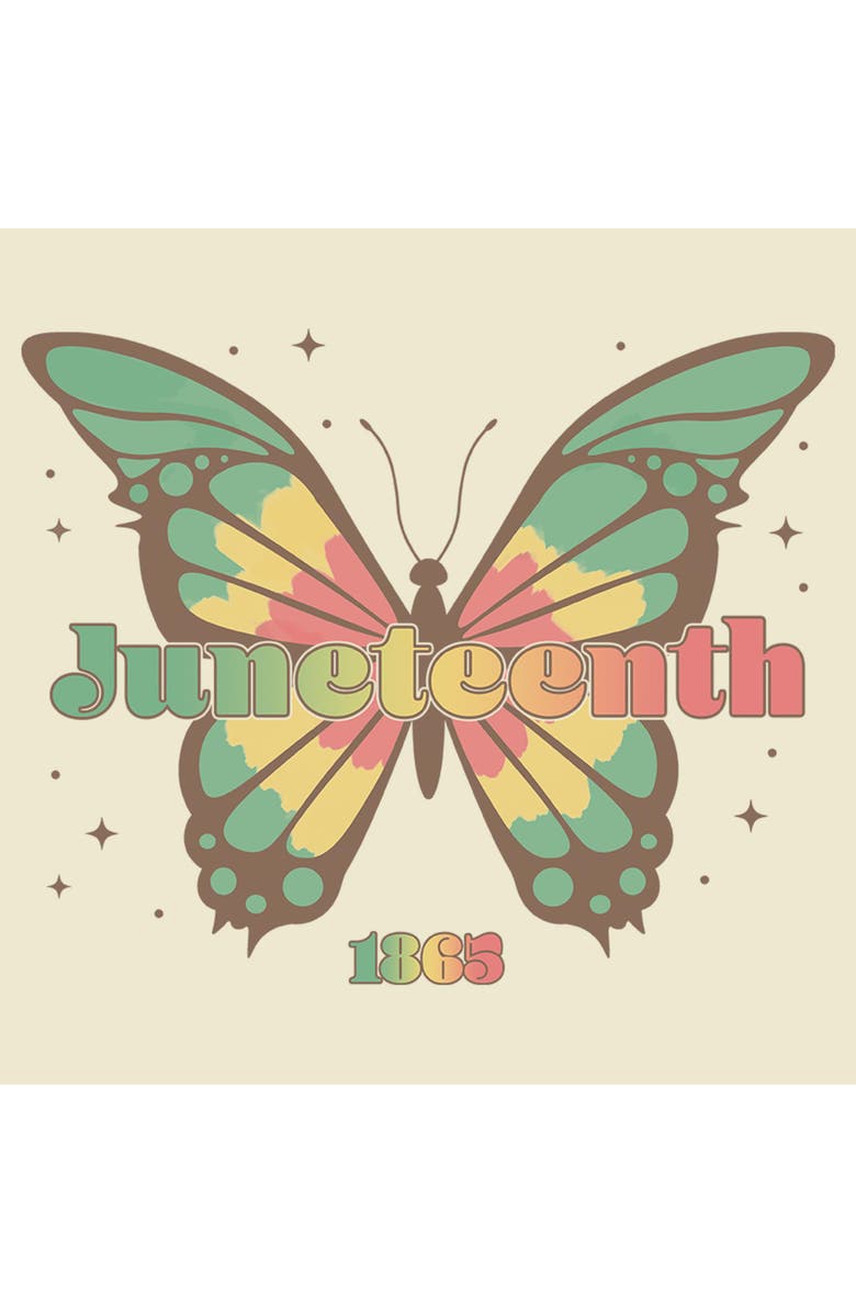 Lost Gods Men's Lost Gods Colorful Juneteenth Butterfly  Graphic T-Shirt, Alternate, color, Ivory