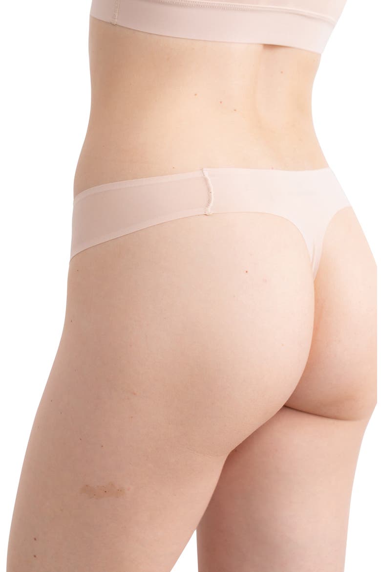 2-Pack Soft Seamless Thong with Mesh, Alternate, color, SMOKE GREY