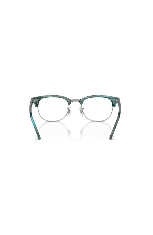 Ray Ban Ray-ban 53mm Square Optical Glasses In Green