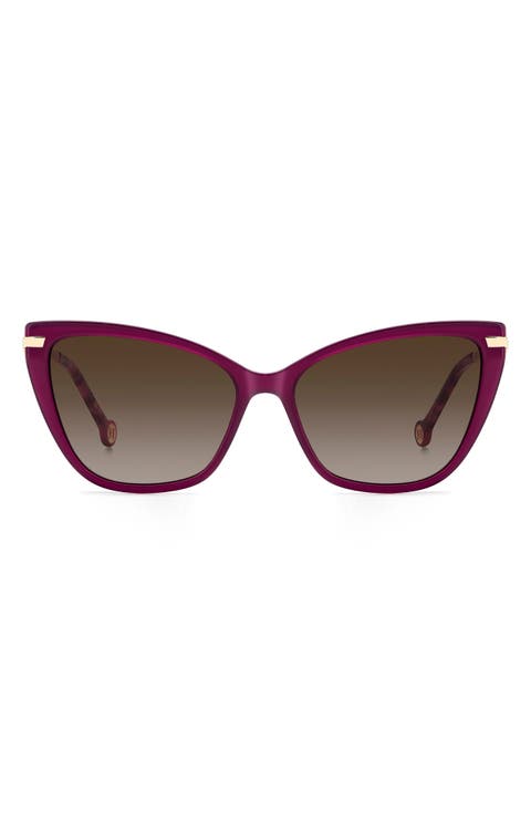 57mm Cat Eye Sunglasses