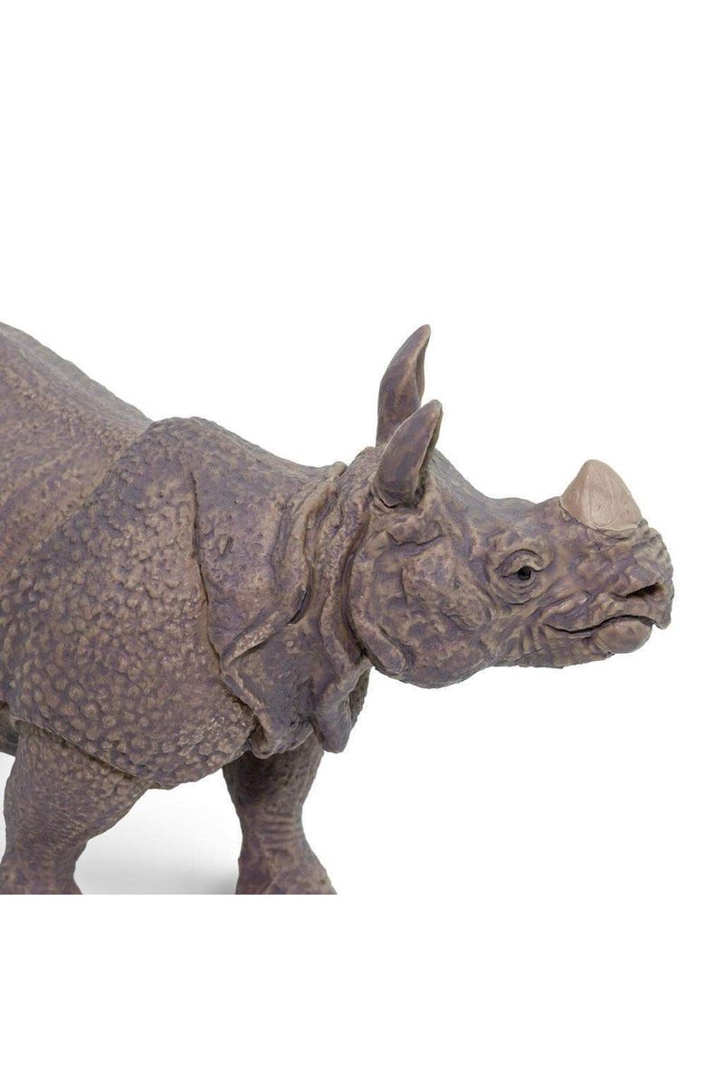 Safari Ltd. Indian Rhino Kids Toy Figure, Alternate, color, NO COLOR